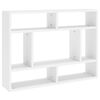 vidaXL Wandregal Wei&szlig; 75x16x55 cm Holzwerkstoff