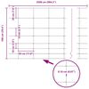 vidaXL Wildzaun Silber 25 x 1 m Verzinkter Stahl