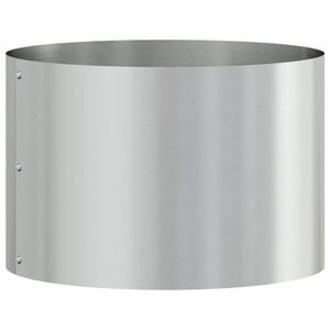 vidaXL Pflanzenring Silber 30 x 30 x 20 cm Verzinkter Stahl
