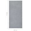 vidaXL Teppichl&auml;ufer BCF Grau 100x200 cm