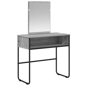 vidaXL Schminktisch Grau Sonoma 81 x 40 x 131 cm Holzwerkstoff