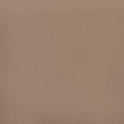 vidaXL Sessel mit Hocker Cappuccino-Braun 60 cm Kunstleder