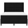 vidaXL Boxspringbett mit Matratze Schwarz 200 x 160 cm Stoff