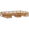 vidaXL Outdoor-Sofagarnitur 10 pcs Natur Massivholz Akazie