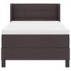 vidaXL Boxspringbett mit Matratze Dunkelbraun 190 x 90 cm Stoff