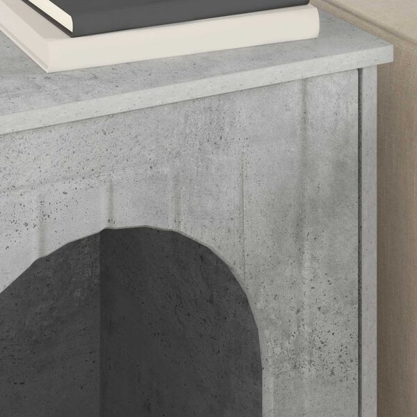 vidaXL Katzenhaus Beton 53 x 52 x 62 cm Holzwerkstoff