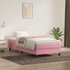 vidaXL Boxspringbett ohne Matratze Rosa 100x220 cm Samt