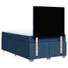 vidaXL Boxspringbett mit Matratze Blau 120x190 cm Stoff