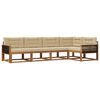 vidaXL Outdoor-Sofagarnitur 5 stk. Natur und Beige
