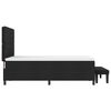 vidaXL Boxspringbett mit Matratze Schwarz 140 x 190 cm Stoff