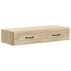 vidaXL Wandmontierter Beistelltisch Sonoma-Eiche 87,5 x 34,5 x 17 cm