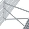 vidaXL Garten-Hochbeet Verzinkter Stahl 160x40x45 cm Grau
