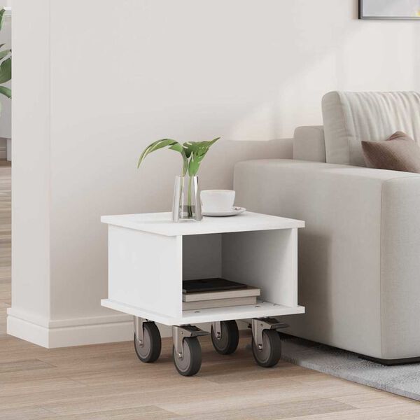 vidaXL TV-St&auml;nder Wei&szlig; 37 x 35 x 35 cm Holzwerkstoff