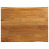 vidaXL Tischplatte mit Baumkante 90x80x2,5 cm Massivholz Mango