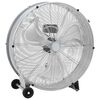vidaXL Trommelventilator Mit Rad Silber 79 x 37 x 82 cm Aluminium