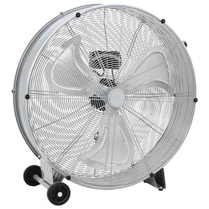 vidaXL Trommelventilator Mit Rad Silber 79 x 37 x 82 cm Aluminium