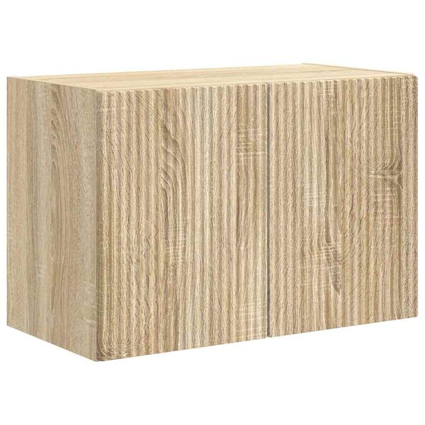 vidaXL TV-Wandschrank Sonoma-Eiche 59,5 x 31 x 40 cm Holzwerkstoff