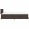 vidaXL Boxspringbett mit Kissen Dunkelbraun 120 x 190 cm Stoff