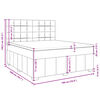 vidaXL Boxspringbett mit Matratze Blau 180x200 cm Stoff
