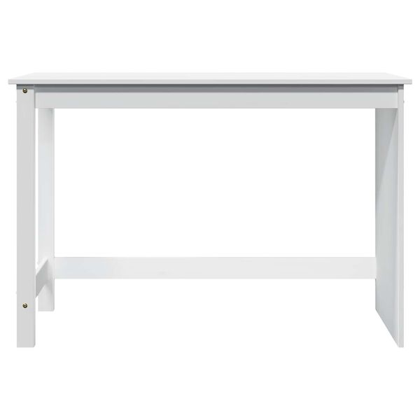 vidaXL Schreibtisch Wei&szlig; 112 x 50 x 75 cm Massivholz Kiefer