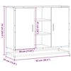 vidaXL Sideboard Grau Sonoma 92x35x76 cm Holzwerkstoff