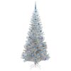 vidaXL Weihnachtsbaum mit 300 LEDs mit St&auml;nder Silber 210 cm PET