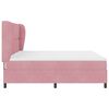 vidaXL Boxspringbett mit Matratze Rosa 200 x 200 cm Polyester