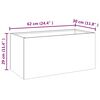 vidaXL Pflanzk&uuml;bel 62x30x29 cm Cortenstahl