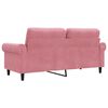 vidaXL 2-Sitzer-Sofa Rosa 140 cm Samt