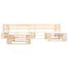 vidaXL 4-tlg. Paletten-Lounge-Set mit Kissen in Grau Holz