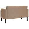 vidaXL Zweisitzer-Sofa Cappuccino-Braun 110 cm Kunstleder