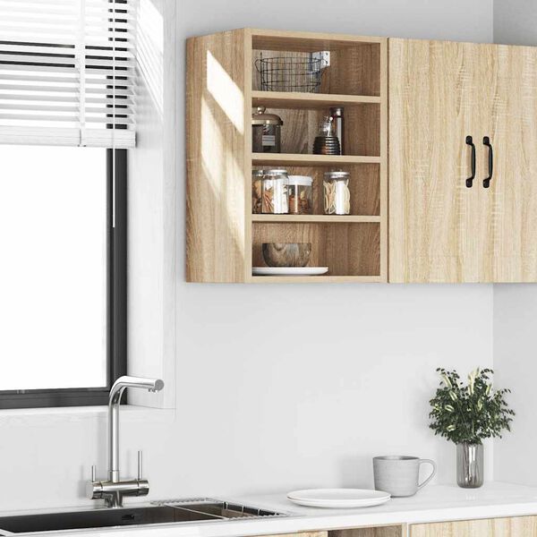 vidaXL Hängeschrank Riga Sonoma-Eiche 40x29,5x60 cm Holzwerkstoff