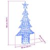 vidaXL Weihnachtsbaum mit 240 LEDs Blau 180 cm Acryl
