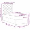 vidaXL Boxspringbett mit Matratze Schwarz 80 x 200 cm Samt