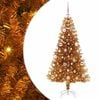 vidaXL Weihnachtsbaum mit 150 LEDs mit Ständer Gold 150 cm Haustier