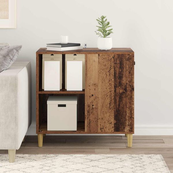 vidaXL Katzenhaus Altholz 72 x 42,5 x 70 cm Holzwerkstoff