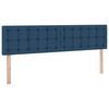 vidaXL Bett mit Stauraum und LED Blau 160 x 200 cm Polyester