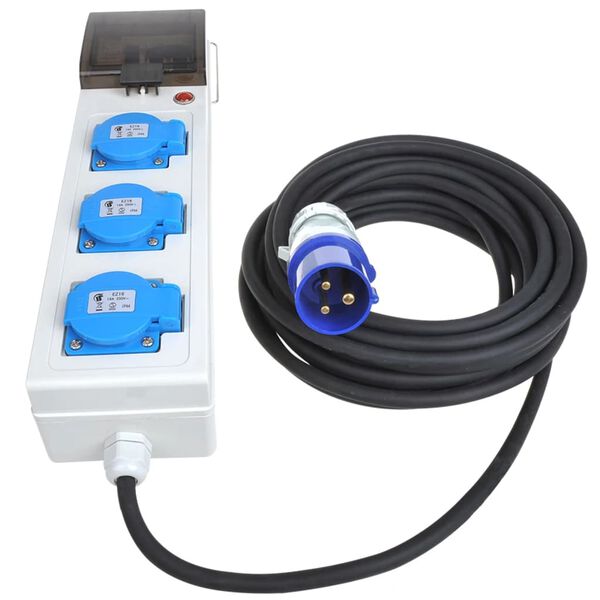 ProPlus Steckdosenleiste f&uuml;r Camping/Anh&auml;nger 10 m 3&times;Schuko
