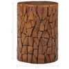 vidaXL Mosaik Hocker Braun Massivholz Teak