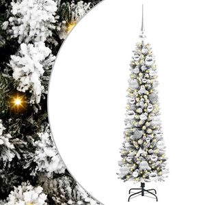 vidaXL K&uuml;nstlicher Weihnachtsbaum mit 150 LEDs mit St&auml;nder Wei&szlig; 120 cm