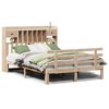 vidaXL Massivholzbett mit Regal ohne Matratze 140x190 cm Kiefer