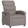 vidaXL Massagesessel Taupe Stoff