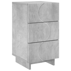 vidaXL Nachttisch Betongrau 33,5 x 34,5 x 60 cm Holzwerkstoff