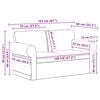 vidaXL Sofa Set 2 pcs Blau 155 x 82 x 80 cm Stoff