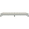 vidaXL Boxspringbett ohne Matratze Hellgrau 160x220 cm Samt