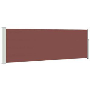 vidaXL Ausziehbare Seitenmarkise 100x314 cm Braun
