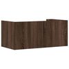 vidaXL Wandregal Braun Eichen-Optik 70,5x35x30,5 cm Holzwerkstoff