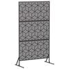 vidaXL Sichtschutz 100 x 50 x 180 cm Stahl Schwarz