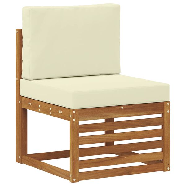 vidaXL Outdoor-Sofagarnitur mit Kissen 7 St&uuml;ck Natur und Creme