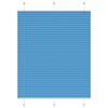 vidaXL Plissee Blau 105x150 cm Stoffbreite 104,4 cm Polyester
